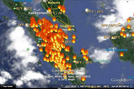 Terra Aqua Pantau 73 Titik Api di Riau